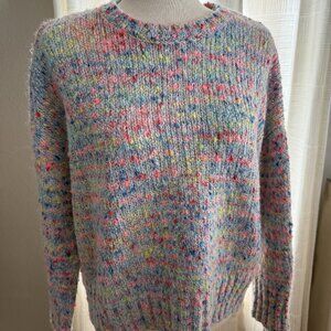 Cute Misses Juniors CeCe Brand Multicolored Sweater Soft Nubbed Yarn Size XS